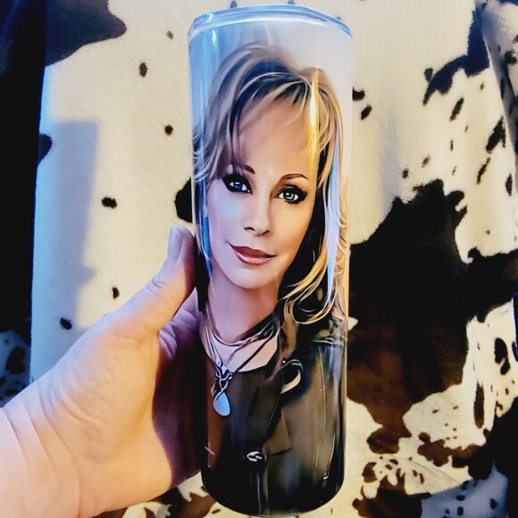 Reba McEntire 20oz Skinny Tumbler Insulated Cup - Picture 3 of 16
